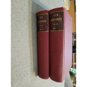 Les Miserables by Victor Hugo Pub by Henry T Coates Philadelphia 2 vol set Vtg